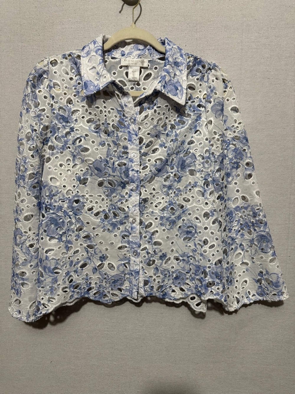 Caroline Constas Eyelet Blouse - size S